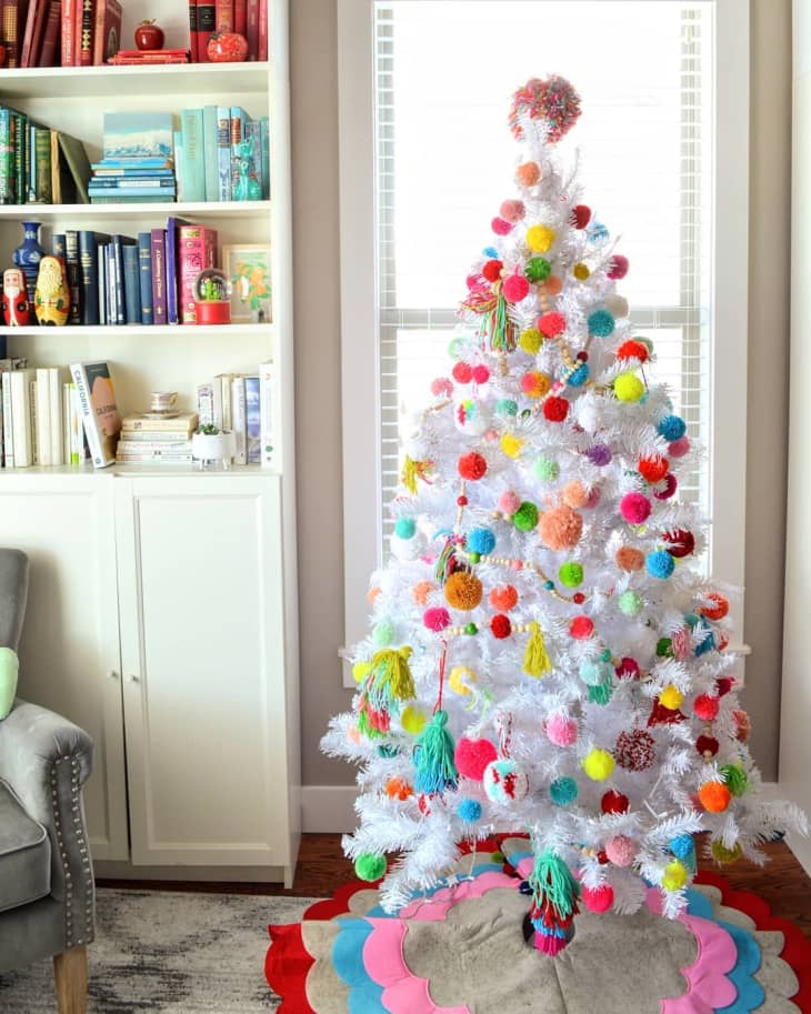 Colorful christmas top ball ornaments